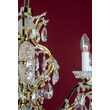 Candelabru modern cristal Aur 24k 9xE14/40W, Hirohito LU 2143/6+3 Gold Orion